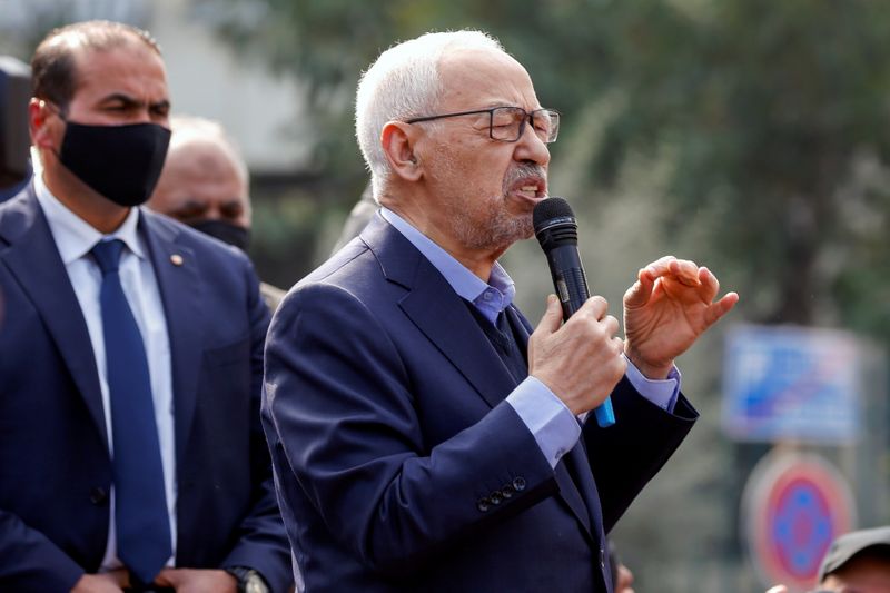 &copy; Reuters. FILE PHOTO: Tunisian Islamist party rally in capital