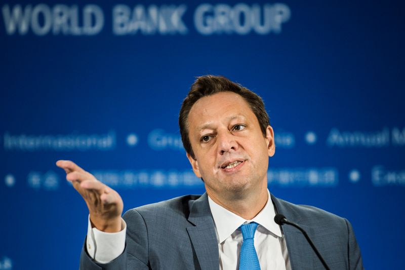 &copy; Reuters. FILE PHOTO: IMF Financial Counselor and Director for the Monetary and Capital Markets Department Tobias Adrian talks to media during Global Financial Stability Report press conference at the 2018 IMF World Bank Group Annual Meeting at Nusa Dua in Bali