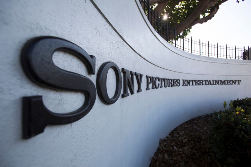 &copy; Reuters. A logo is pictured outside Sony Pictures Studios in Culver City