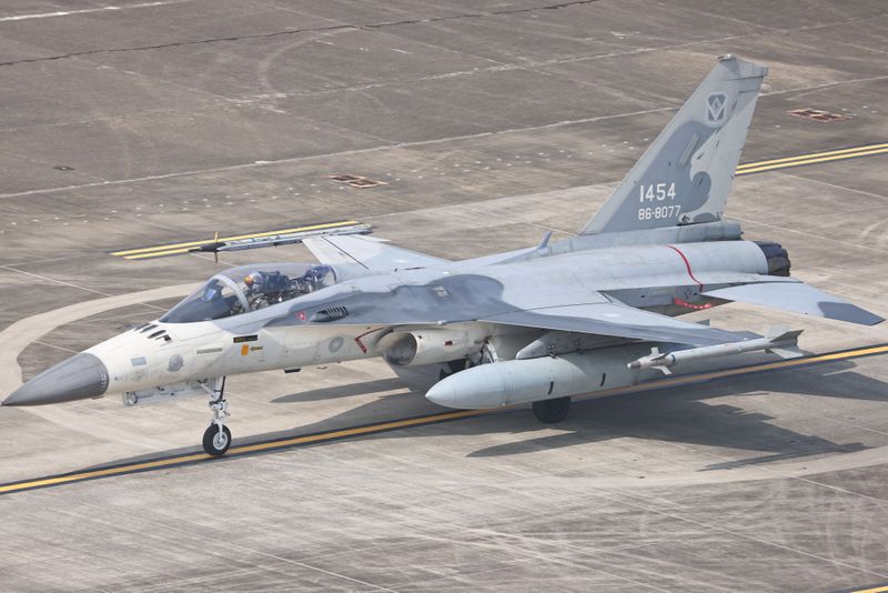 &copy; Reuters. Caça na base aérea taiwanesa de Tainan, no Taiwan