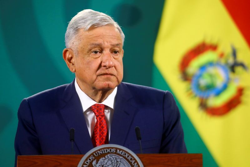 Mexico's president says spoke to U.S. Vice President Harris