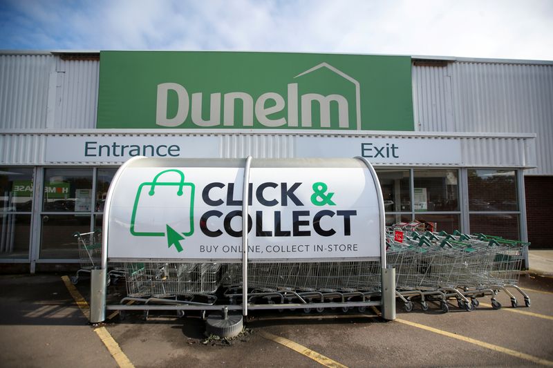 &copy; Reuters. FILE PHOTO: A view shows a Dunelm store in St Albans