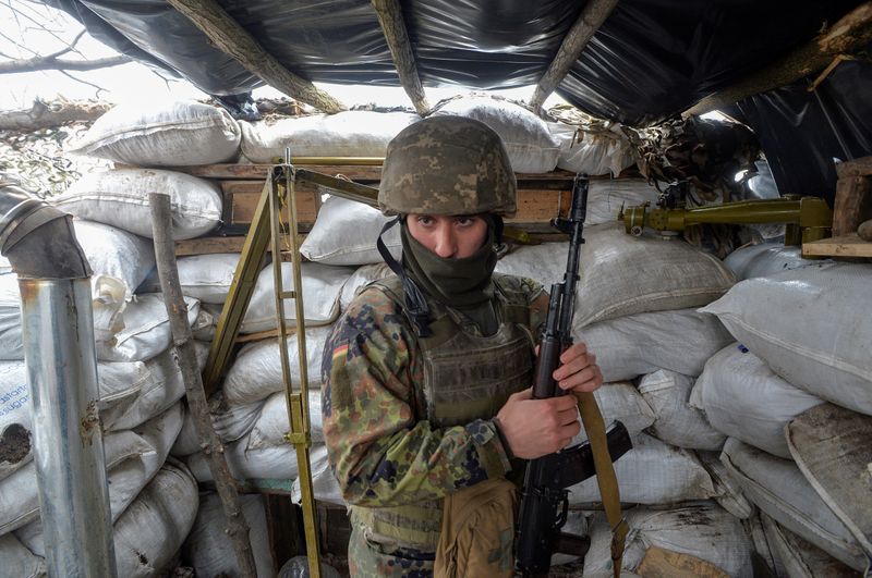 Ukraine's president visits Donbass as tension mounts with Russia