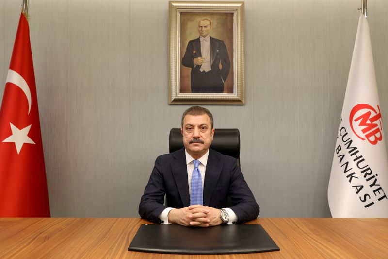 &copy; Reuters. FILE PHOTO: Turkey&apos;s new Central Bank Governor Kavcioglu in Ankara