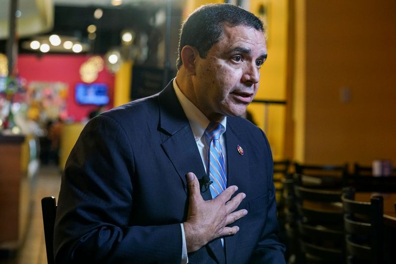 © Reuters. FILE PHOTO: U.S. Rep. Henry Cuellar gives an interview in Laredo, Texas