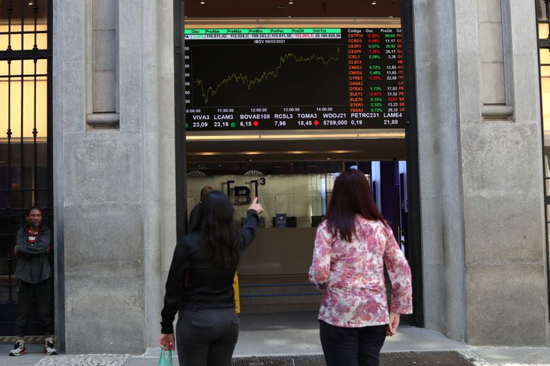 © Reuters. Bolsa de valores de São Paulo