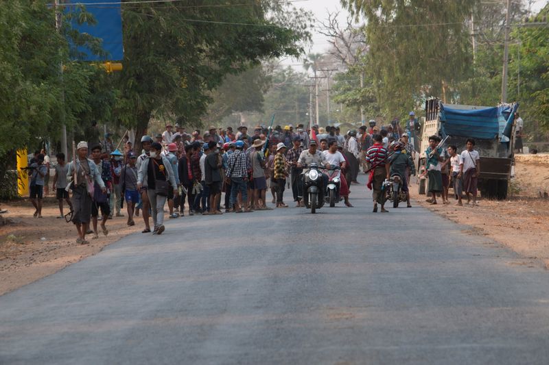&copy; Reuters. المجلس العسكري في ميانمار يقول الاحتجاجات على حكمه تنحسر