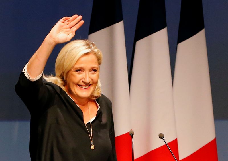&copy; Reuters. السياسية اليمينية ماريان لوبان تعلن ترشحها لانتخابات الرئاسة الفرنسية 2022
