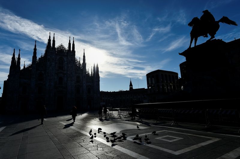 &copy; Reuters. Outbreak of the coronavirus disease (COVID-19) in Milan