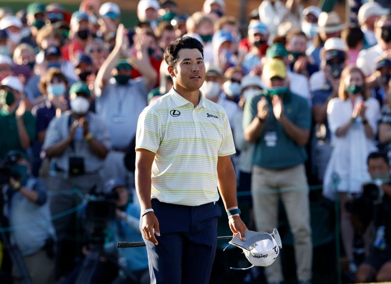 &copy; Reuters. ゴルフのマスターズ、松山英樹が制覇  日本人初