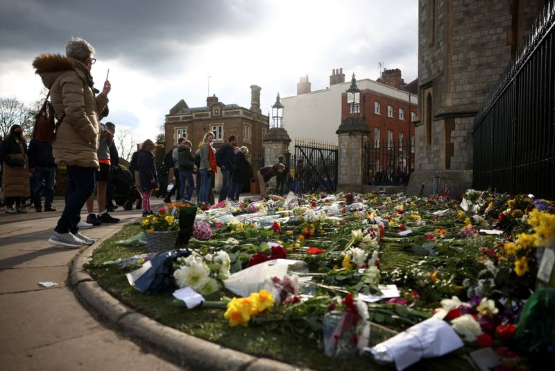 &copy; Reuters. View of Windsor Castle following Prince Philip&apos;s death, in Windsor