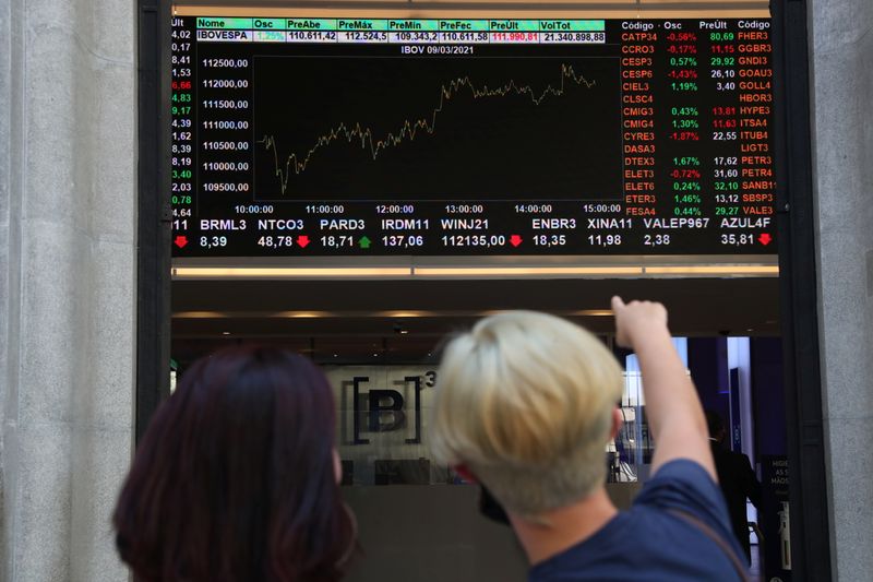 © Reuters. Bolsa de valores de São Paulo