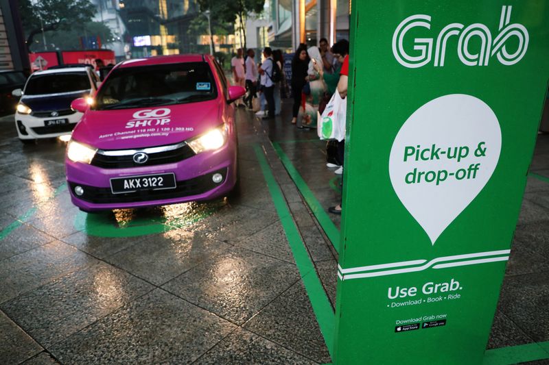 © Reuters. Ponto de entrega da Grab em Kuala Lumpur, Malásia