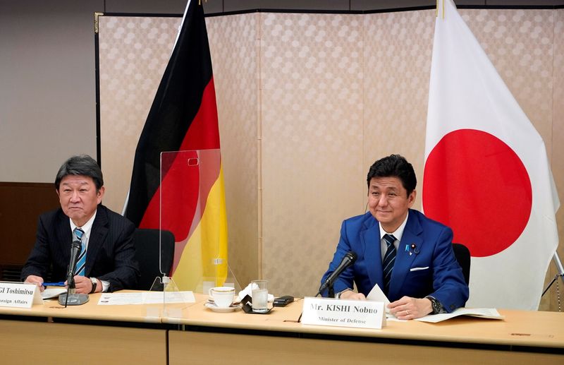 &copy; Reuters. اليابان تقترح إجراء مناورة بحرية مشتركة مع ألمانيا