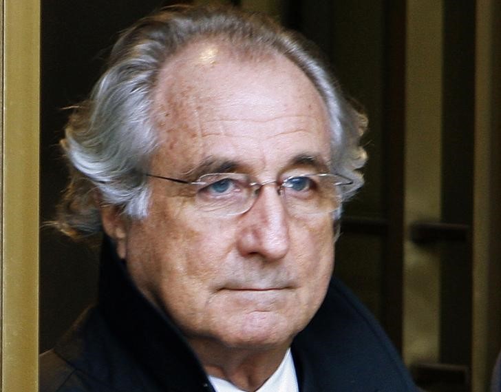 &copy; Reuters. File photo of Bernard Madoff exiting the Manhattan federal court house in New York