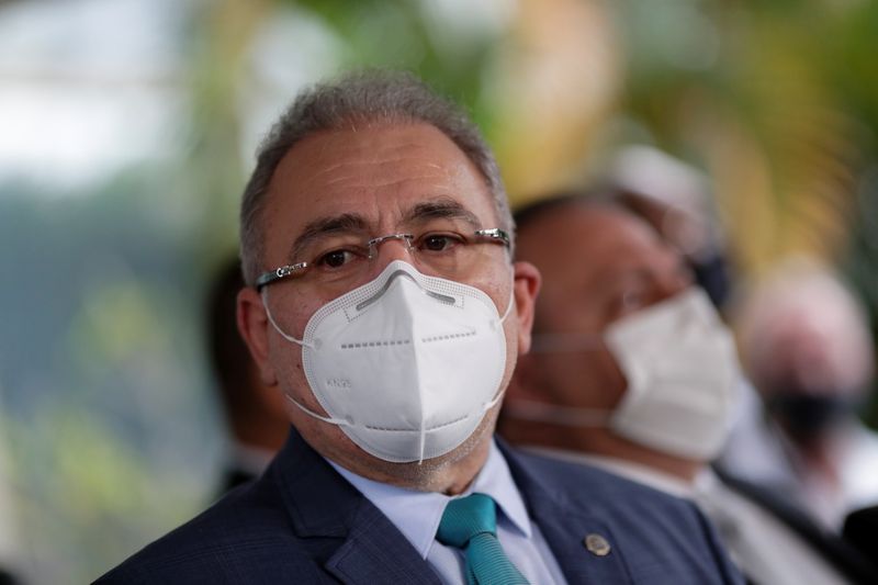 &copy; Reuters. Ministro da Saúde, Marcelo Queiroga, em Brasília