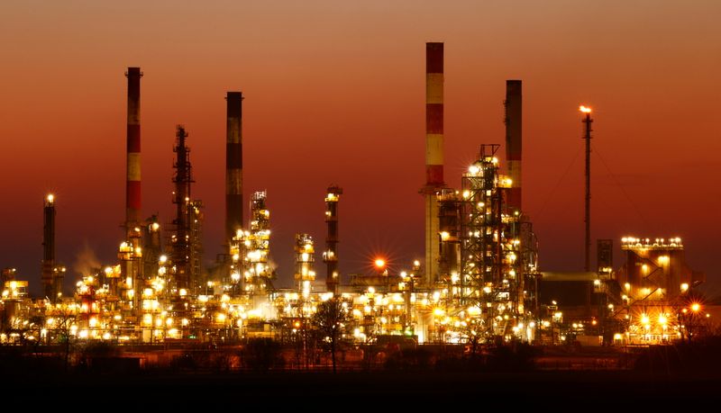 Oil is up about 5%, indicating growing demand