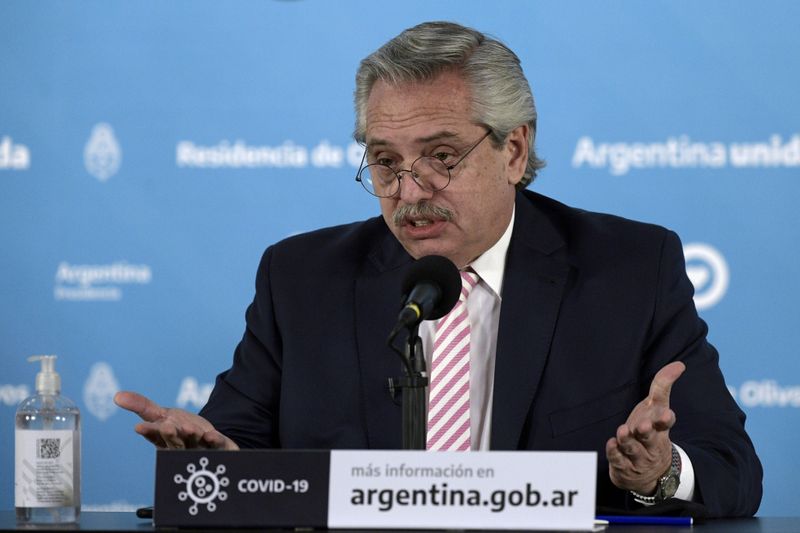 &copy; Reuters. Presidente argentino, Alberto Fernández