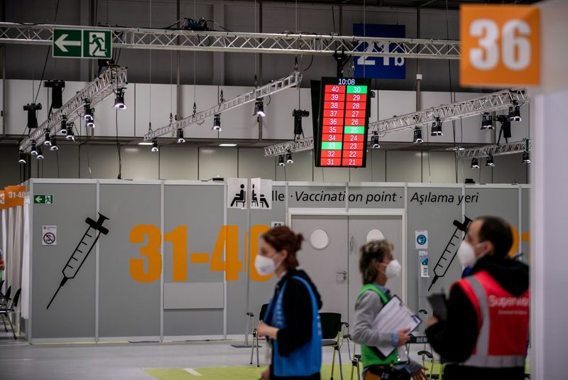 &copy; Reuters. Centro de vacinação em Berlim