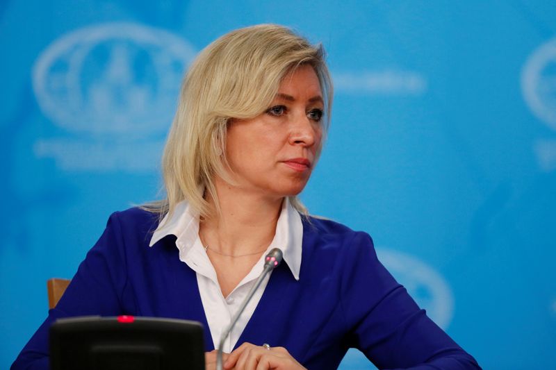 &copy; Reuters. Porta-voz do Ministério das Relações Exteriores da Rússia, Maria Zakharova