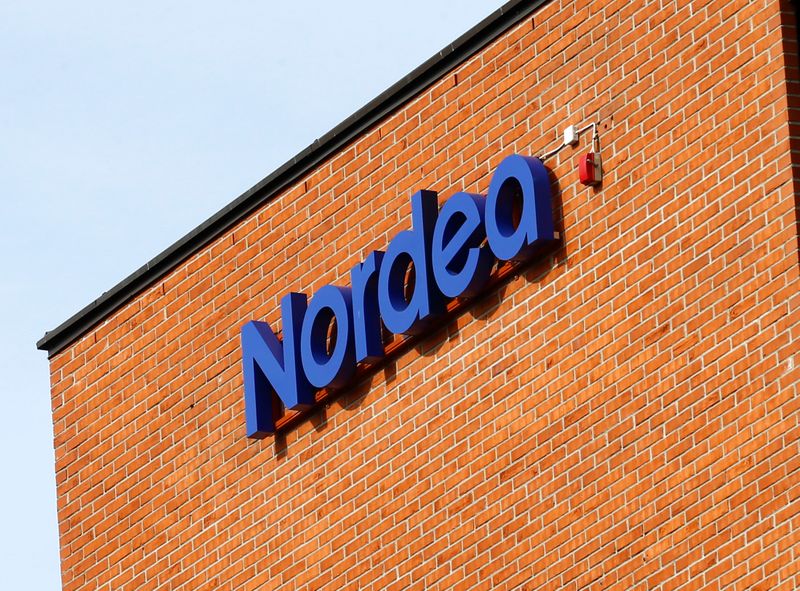 &copy; Reuters. A Nordea bank sign is seen at its headquarters in Helsinki