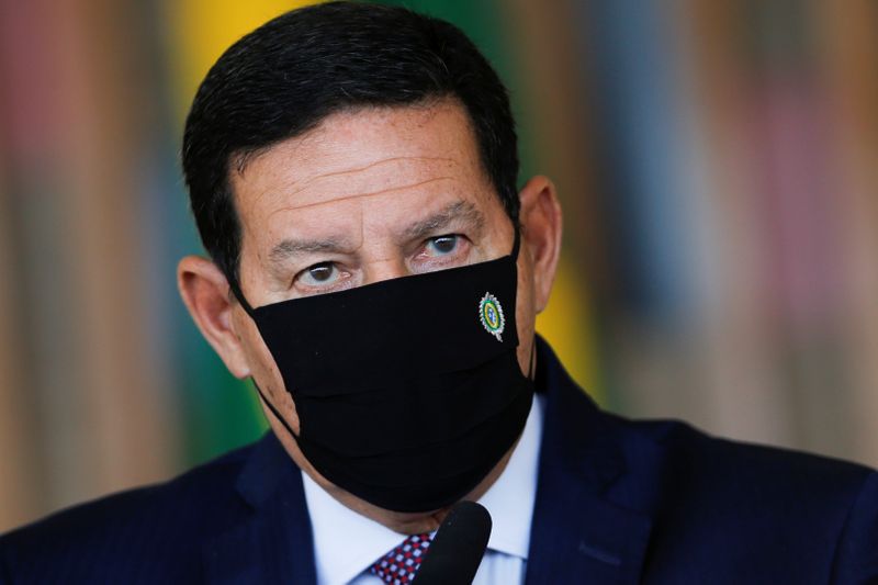 &copy; Reuters. Vice-presidente Hamilton Mourão em Brasília