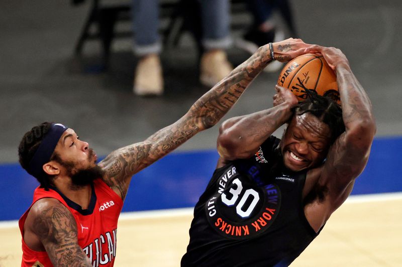 &copy; Reuters. NBA: New Orleans Pelicans at New York Knicks