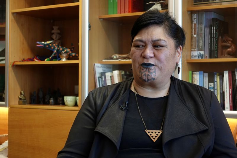 &copy; Reuters. New Zealand&apos;s Foreign Minister Nanaia Mahuta speaks during an interview in Wellington