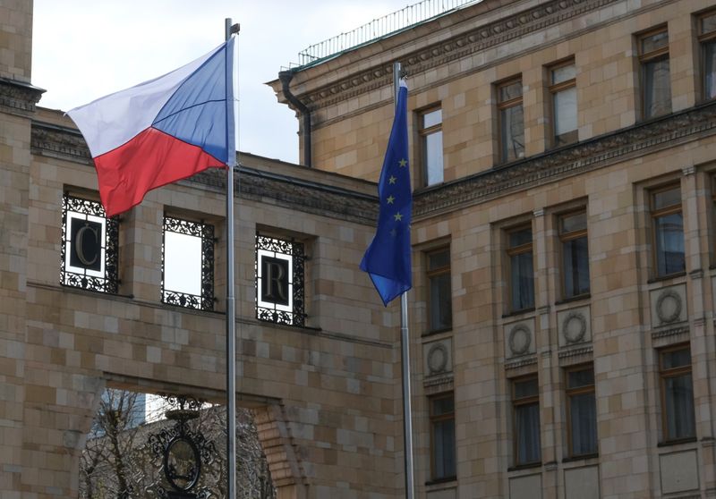 &copy; Reuters. A view shows the embassy of the Czech Republic in Moscow