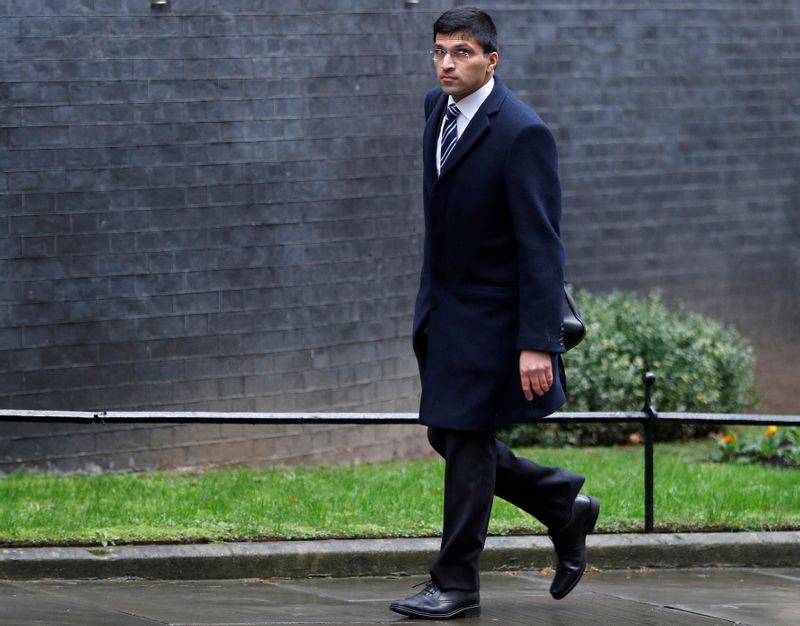 &copy; Reuters. FILE PHOTO: Nikhil Rathi CEO of the London Stock Exchange UK Division arrives at 10 Downing Street in London
