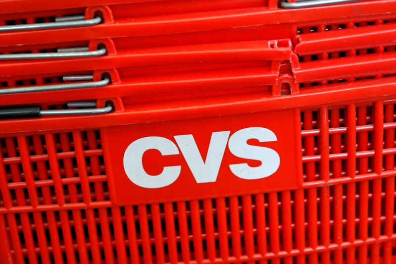 &copy; Reuters. FILE PHOTO: The CVS logo is seen at one of their stores in Manhattan, New York, U.S.