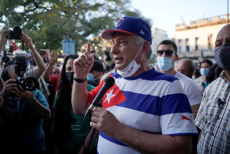 &copy; Reuters. Imagen de archivo. El presidente de Cuba, Miguel Díaz-Canel, en un acto en La Habana