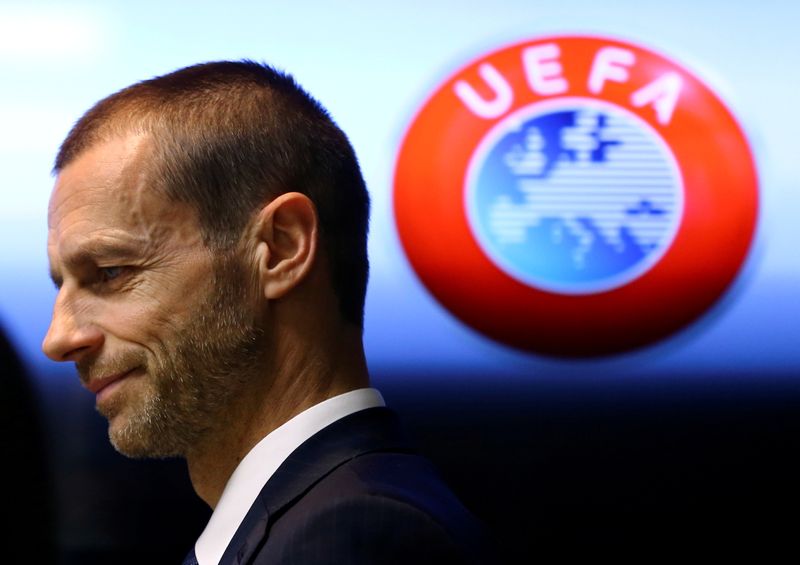 &copy; Reuters. Il presidente Uefa Aleksander Ceferin