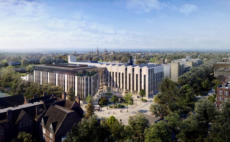 &copy; Reuters. Computer-generated imagery of Oxford University’s planned Life and Mind Building
