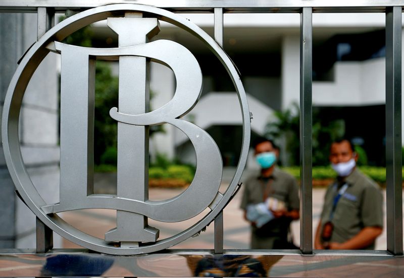 &copy; Reuters. Bank Indonesia&apos;s logo is seen at Bank Indonesia headquarters