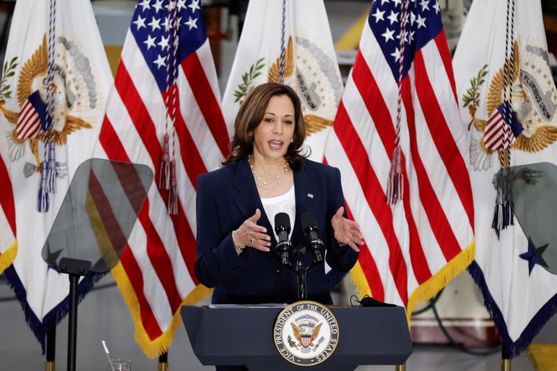 &copy; Reuters. U.S. Vice President Kamala Harris travels to North Carolina