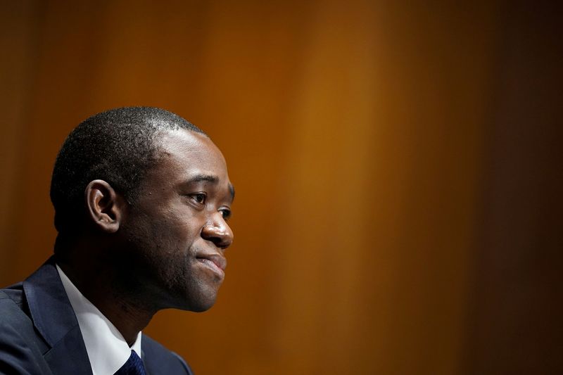 &copy; Reuters. FILE PHOTO: Adewale Adeyemo confirmation hearing to be Deputy Secretary of the Treasury