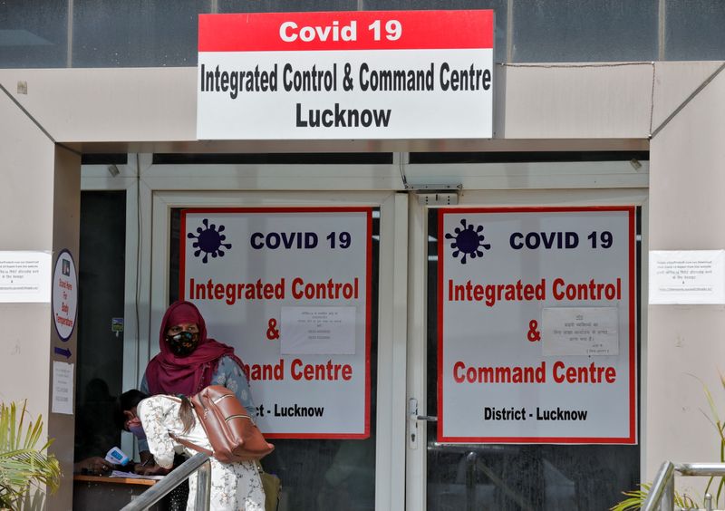 © Reuters. Spread of the coronavirus disease (COVID-19) in Lucknow