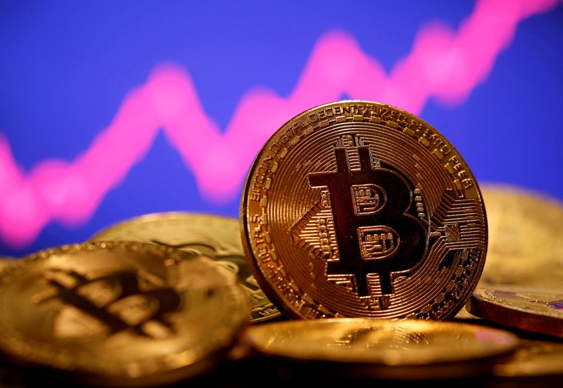 &copy; Reuters. FILE PHOTO: FILE PHOTO: A representation of virtual currency Bitcoin is seen in front of a stock graph in this illustration taken