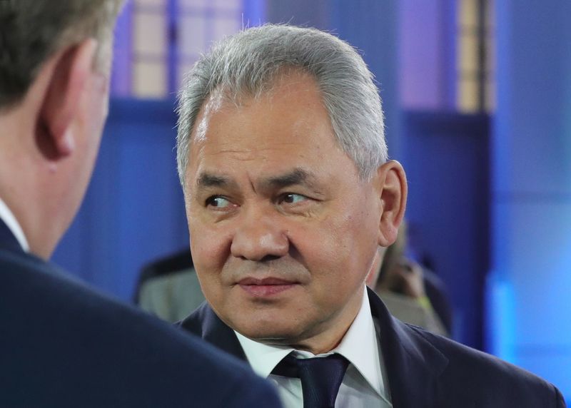 &copy; Reuters. Ministro da Defesa da Rússia, Sergei Shoigu, em Moscou