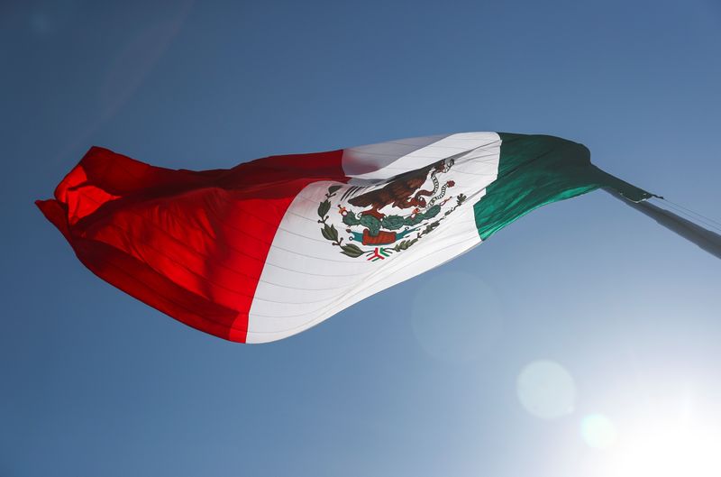 &copy; Reuters. Bandeira mexicana em evento do Dia Nacional da Bandeira no Estado de Guerrero, México