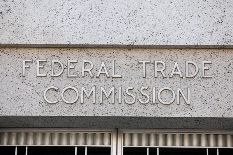 &copy; Reuters. FILE PHOTO: Signage is seen at the Federal Trade Commission headquarters in Washington, D.C.