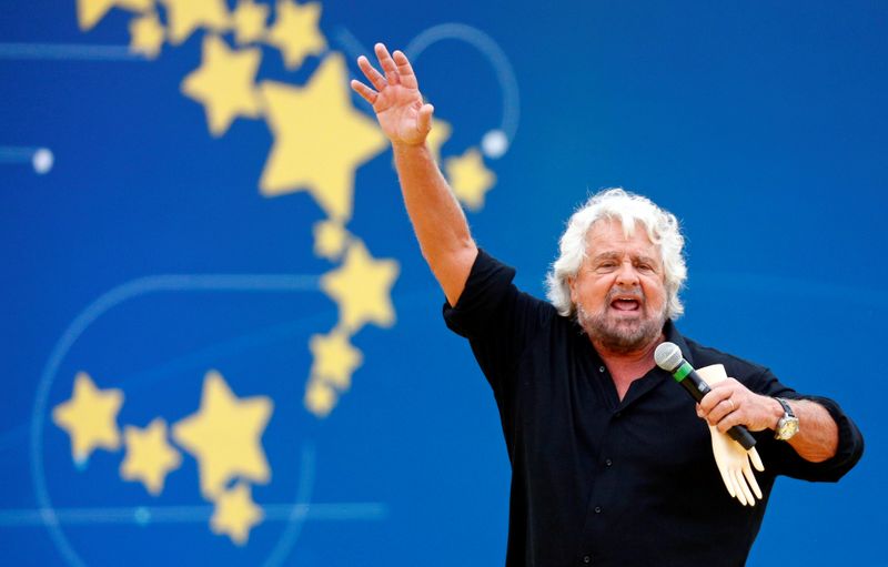 &copy; Reuters. Il fondatore del Movimento 5 Stelle Beppe Grillo