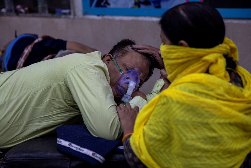 © Reuters. COVID-19 pandemic in New Delhi