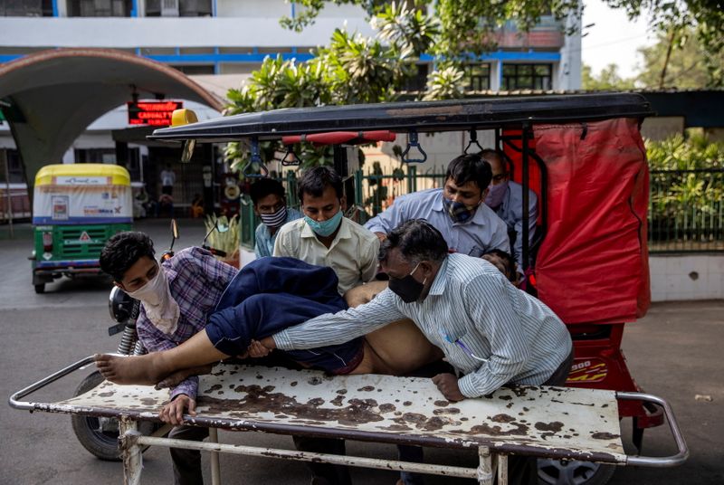 &copy; Reuters. COVID-19 pandemic in New Delhi