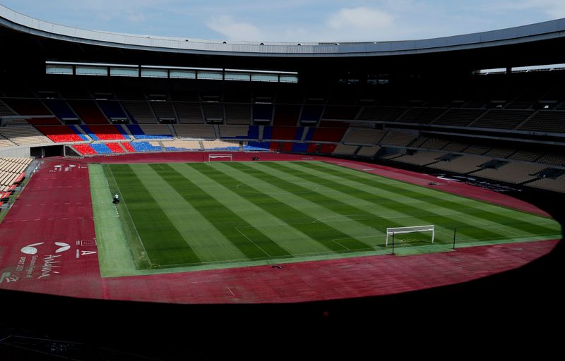 &copy; Reuters. Fútbol - Vista general del Estadio La Cartuja de Sevilla - Estadio Euro 2020