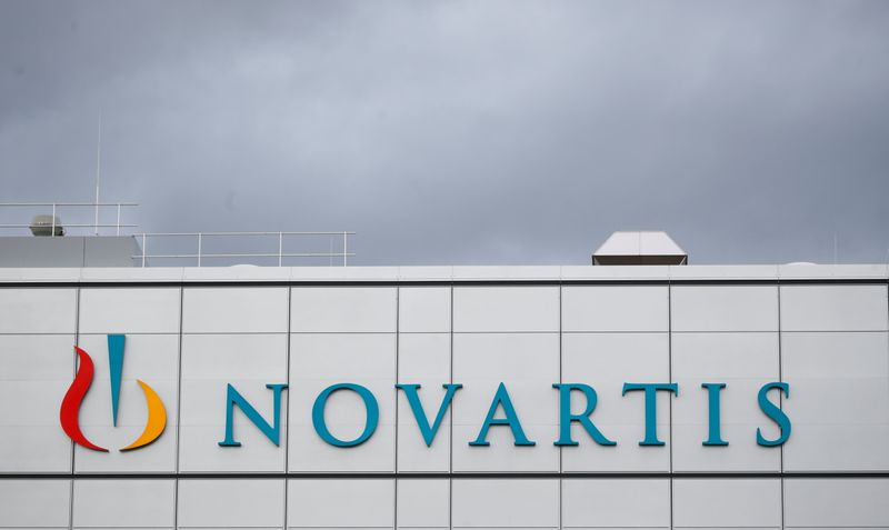 &copy; Reuters. FILE PHOTO: Logo is seen at factory of Novartis in Stein, Switzerland