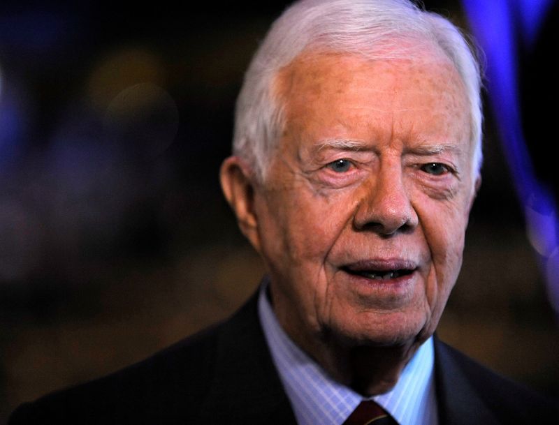 &copy; Reuters. FILE PHOTO - Former U.S. President Jimmy Carter attends the 2008 Democratic National Convention in Denver
