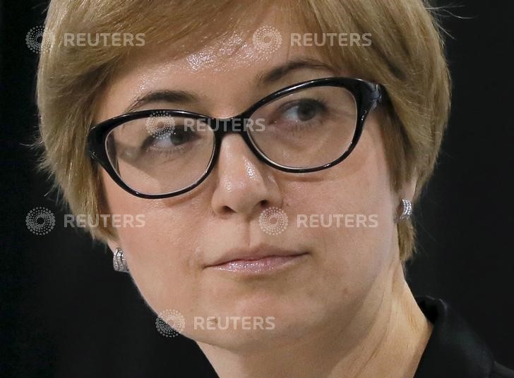 &copy; Reuters. Yudaeva, First Deputy Governor of Bank of Russia, attends the Gaidar Forum 2016 in Moscow