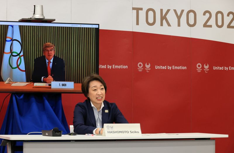 &copy; Reuters. Tokyo 2020 Olympic and Paralympic Games organizers&apos; meeting in Tokyo